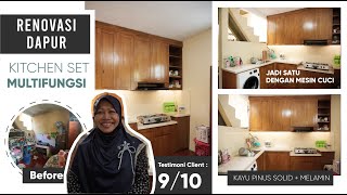 Renovasi Dapur | Kitchen Set Multifungsi dengan Space Mesin Cuci by Kreakita Homedecor 667 views 1 year ago 5 minutes, 31 seconds