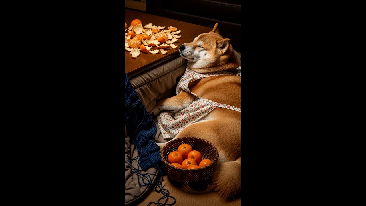 編みものがんばったワン🐶I Worked Hard on My Knitting, Woof! #柴犬はるの子育て日記 #柴犬 #癒し動画 #shibainu #ai #ai生成動画