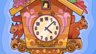 Cuckoo Wall Clock Hey Color app Paint by Numbers #colorwithme #relaxing #decor #fall screenshot 5