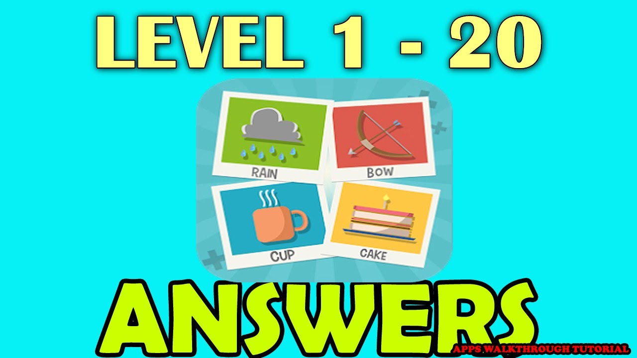 Pictoword Level 1 20 All Answers Walkthrough By Kooapps LLC pictoword-level-1-20-all-answers-walkthrough-by-kooapps-llc
