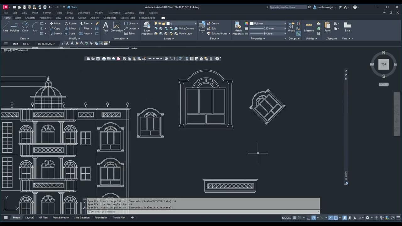 How to use Block Editor Command in AutoCAD 2024 YouTube