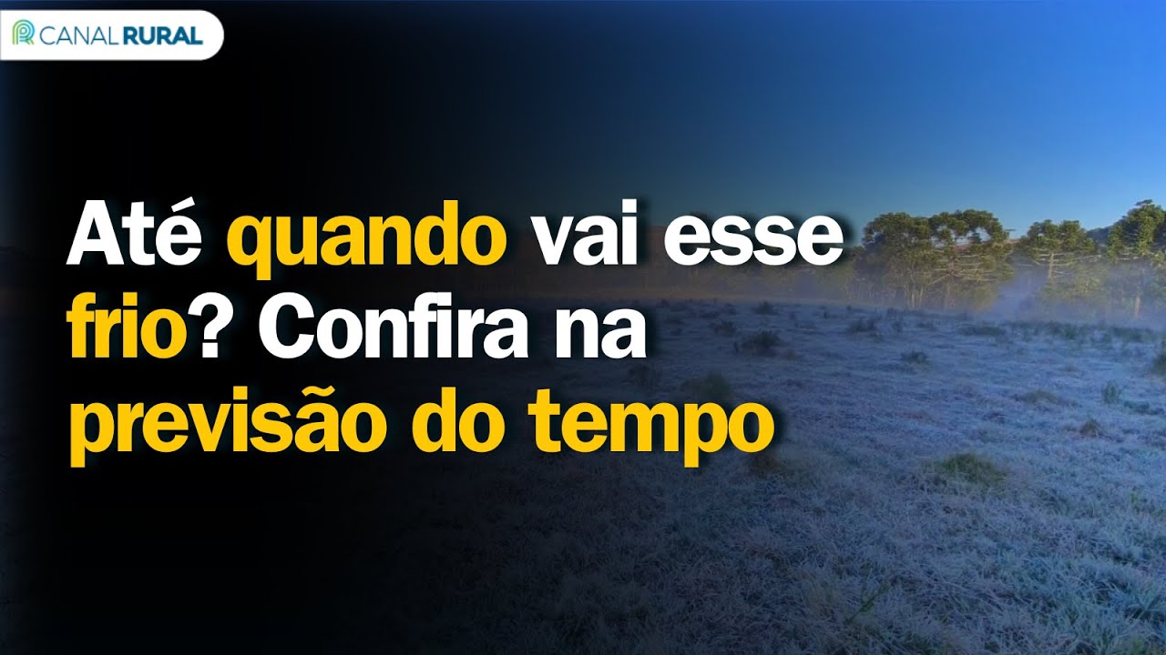 Até quando vai esse frio? Confira na previsão do tempo - YouTube
