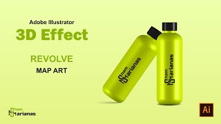 3D Bottle Design Tutorial | Revolve - Adobe illustrator | Sham Marianas