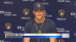 Cooper Pratt's MLB Debut at the Guardians vs Brewers game