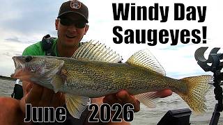 Indiana Kayak Fishing: Windy Ohio Saugeyes! 6/5/26