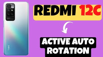 Redmi 12c Active Auto Rotation || How to Auto Rotate || How to enable /disable Auto Rotation