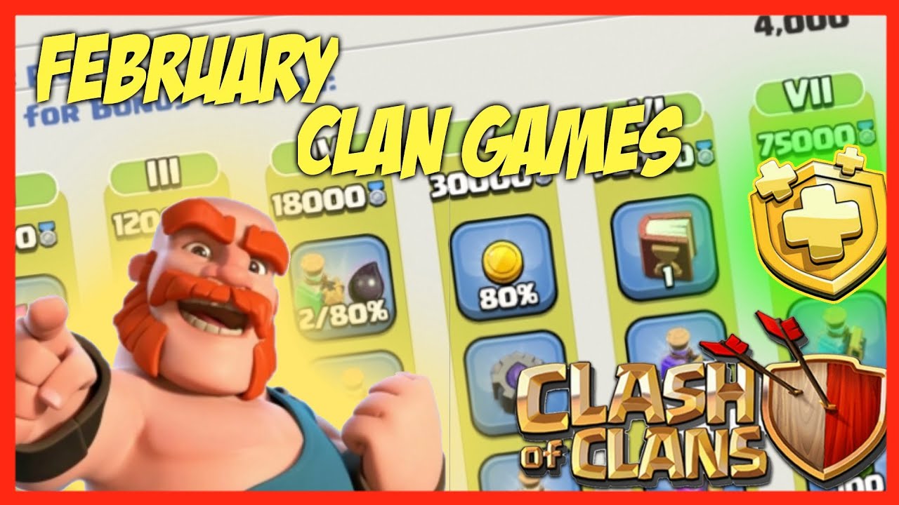 February Clan games hint Clash Of Clans // Shivam Clashes