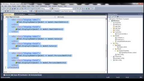 Display and edit templated helpers in asp net mvc