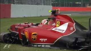 ''Oh fuck'' Räikkönen's team radio British GP 2014