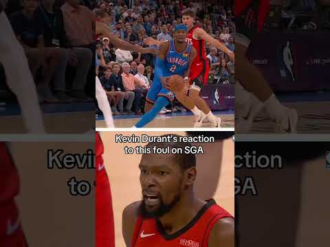 Kevin Durant's reaction 😳