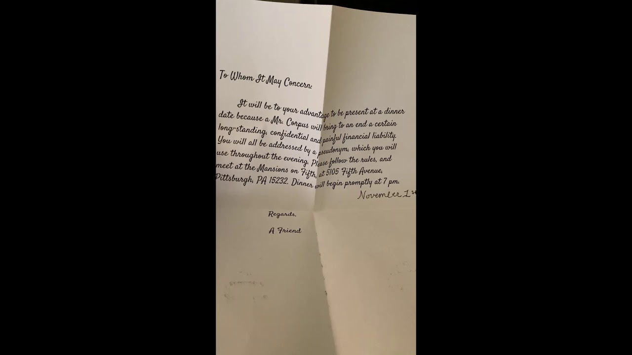 Larped Clue Invitation