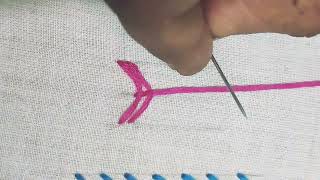 Closed fly stitch| #closedflystitch