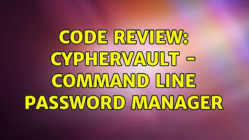 Code Review: CypherVault - Command Line Password Manager