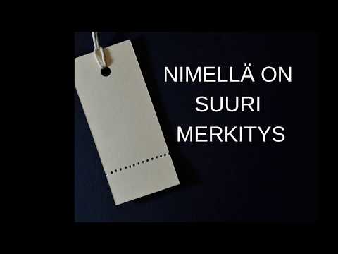 Video: Mikä on nimen sansa merkitys?