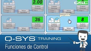 Q-SYS Control 101 SP: Funciones de Control