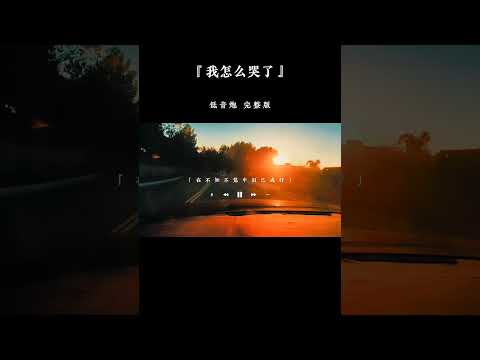 我怎么哭了：“我从来没想过离别的滋味这么凄凉，这一刻忽然间我感到像一只迷途羔羊，不知道应该回头，还是在这里等候，在不知不觉中泪已成行，如果早知道是这样，我不会答应你离开...” #音乐 #music