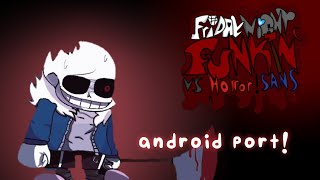 Vs Horror Sans Link Optimized 🏷️ | FNF Android Optimized