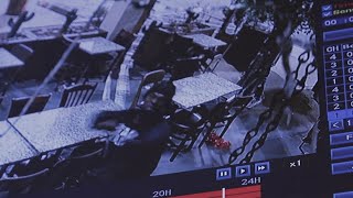Surveillance captures an intruder damaging a popular Deli in North Texas