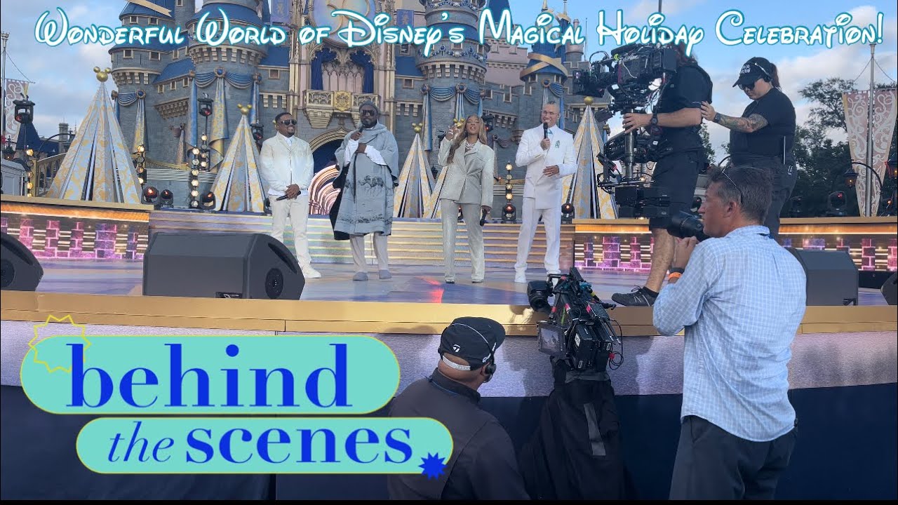 Behind The Scenes of Disney’s Magical Holiday Celebration! Private Cast ...
