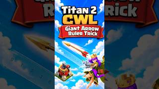 TH18 Giant Arrow Ruler Trick for PERFECT Aim! 🎯 #clashshorts  #clashofclans