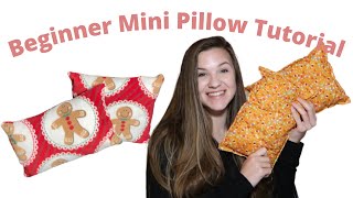 How To Sew Miniature Throw Pillows | Easy Small Throw Pillow Tutorial For Beginner Level Sewers