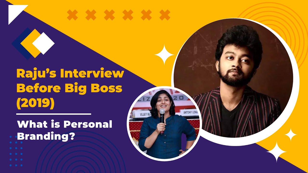 Big Boss Raju interview on personal branding for actors? | 2019 | Prof ...