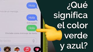 ¿POR QUÉ LOS MENSAJES TIENEN COLOR AZUL 🔵 Y VERDE 🟢 EN iMESSAGE EN IPHONE? + TRUCO screenshot 1
