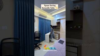 Space Saving Rotatable Study table #interiordesign #studyroomdesign #studytabledecor #homedecor