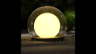 Luna Dome Outdoor Table Lamp – Minimalist outdoor lighting with a soft, protective glow