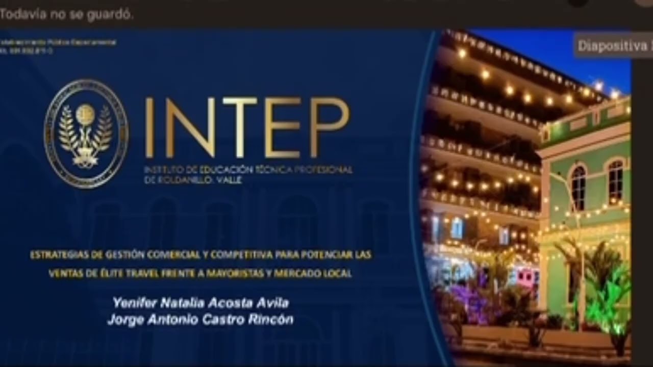 Presentación - Proyecto de grado Élite Travel (INTEP)