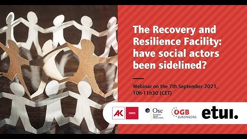 The Recovery and Resilience Facility: have social actors been sidelined?