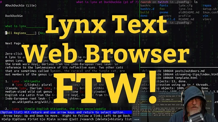 Lynx Text Web Browser FTW!