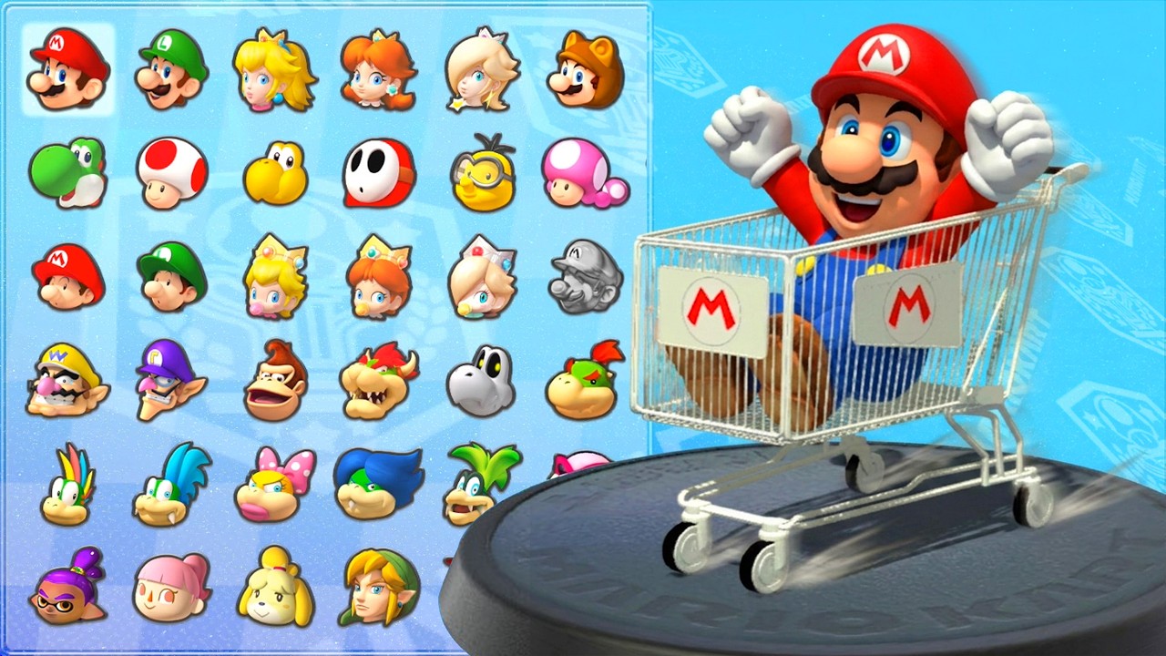 マリオカート8デラックス】ショッピングカートに乗ったマリオの200cc