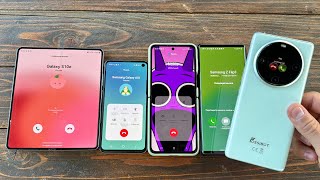 Samsung ZFlip5+ ZFold3 incoming Call Lg Wing+ Fossibot S4+ S10e