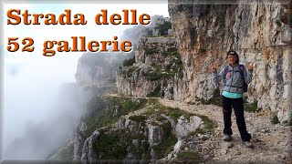 La Strada delle 52 Gallerie fino al Rifugio Papa, poi giù per la Strada degli Scarubbi (Video-Guida)