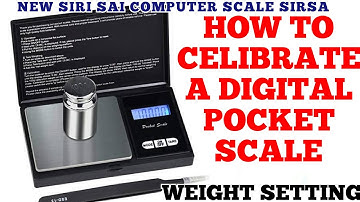 How To Calibrate Digital Pocket Scales