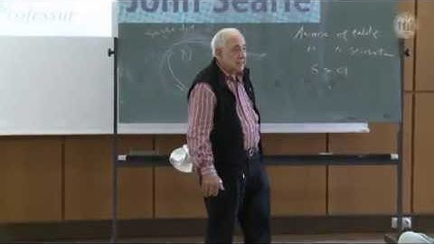 John Searle // Seminar: "Perception and Intentionality"
