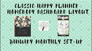 January Monthly Set Up In My CHP Homebody Dashboard Layout