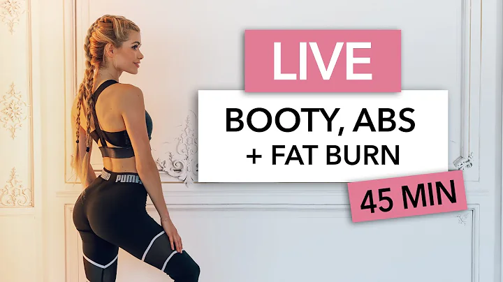 45 MIN BOOTY, ABS + FAT BURN -  intense combo for ...