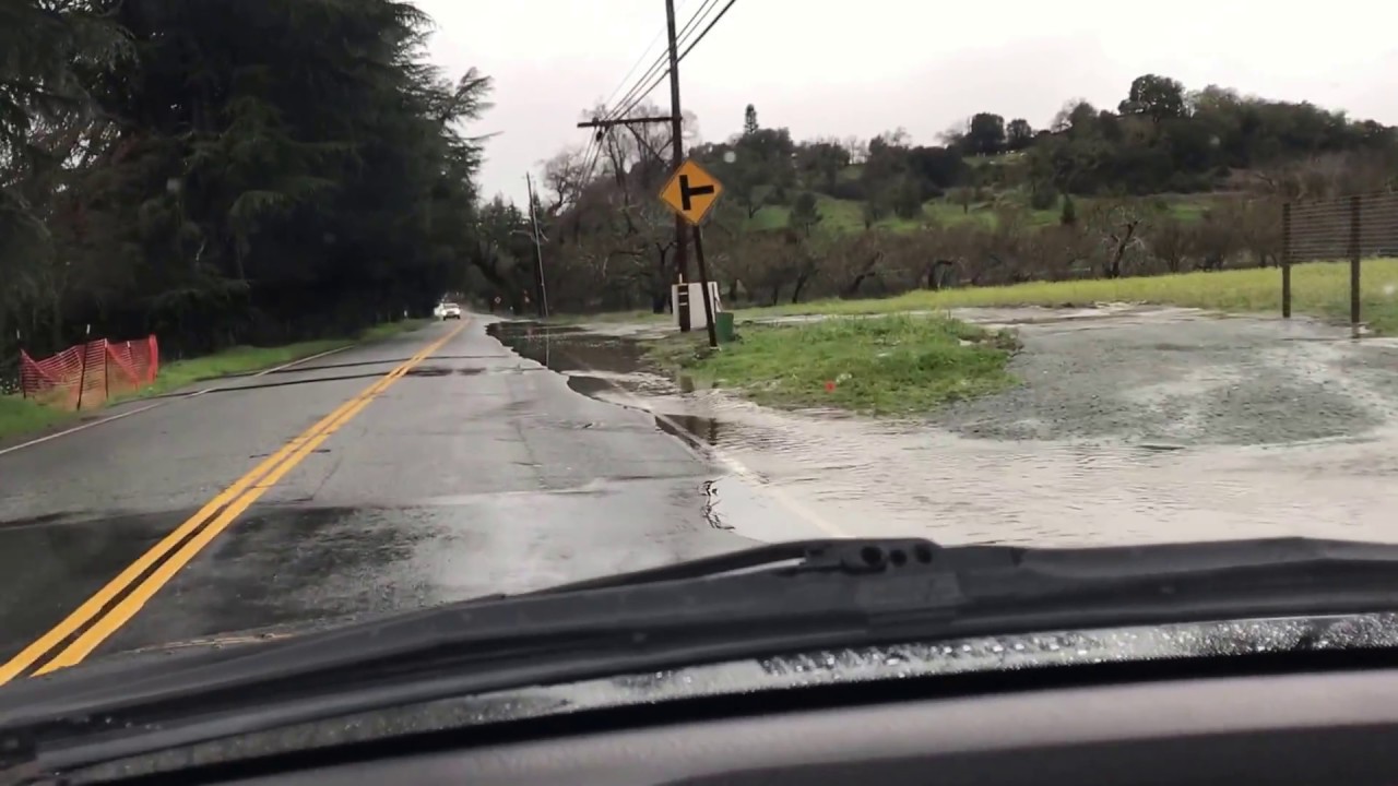 Hecker Pass Road Flooding 2017