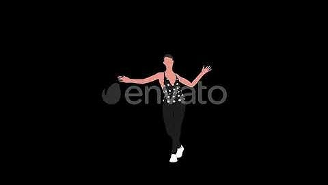 2D Cartoon Girl Samba Dancing | Motion Graphics - Envato elements