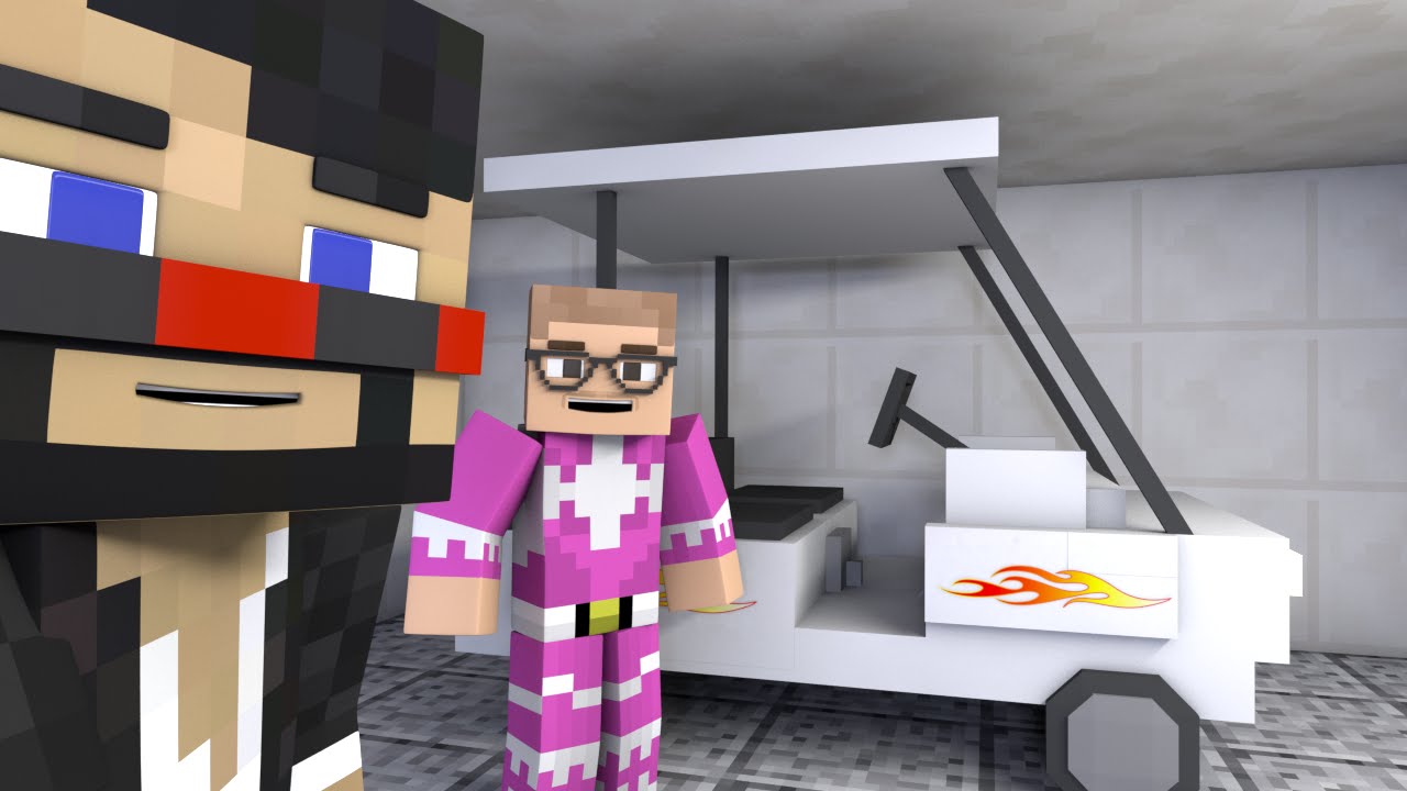 SURPRISE GOLF CART PRANK (Minecraft Animation) - YouTube