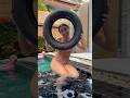 Dad got a tire from the wheel.