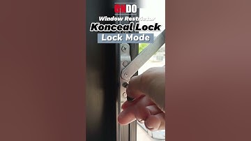 Endo Konceal Lock #windowrestrictor  #windowgrilles #diy #invisiblegrille