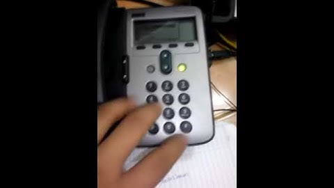 How to find firmware on Cisco IP Phone