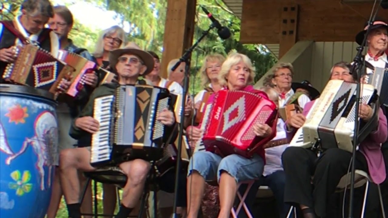 Klipp från tre låtar - Allspel - Hjo 2018 Dragspelsstämman