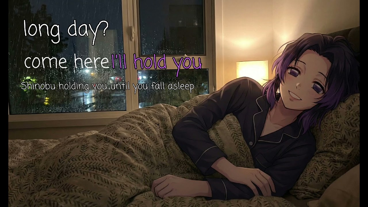 ASMR Shinobu Comforts You 🦋 Soft Breathing, Rain & Sleep Aid (Demon Slayer RP)