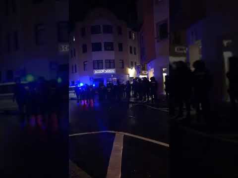 Eisenach 22.01.2022 Demonstration Susanne von der haidt dokumentiert BFE Terror Einheit