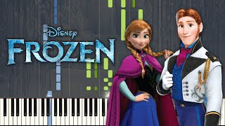 FROZEN - LOVE IS AN OPEN DOOR | SHEETS + Piano Tutorial (Synthesia)