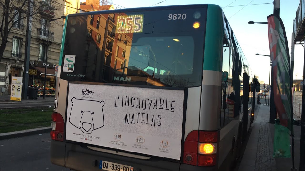 Man nl255 - N•9658 - Ligne 255 Ratp Kickdown - YouTube